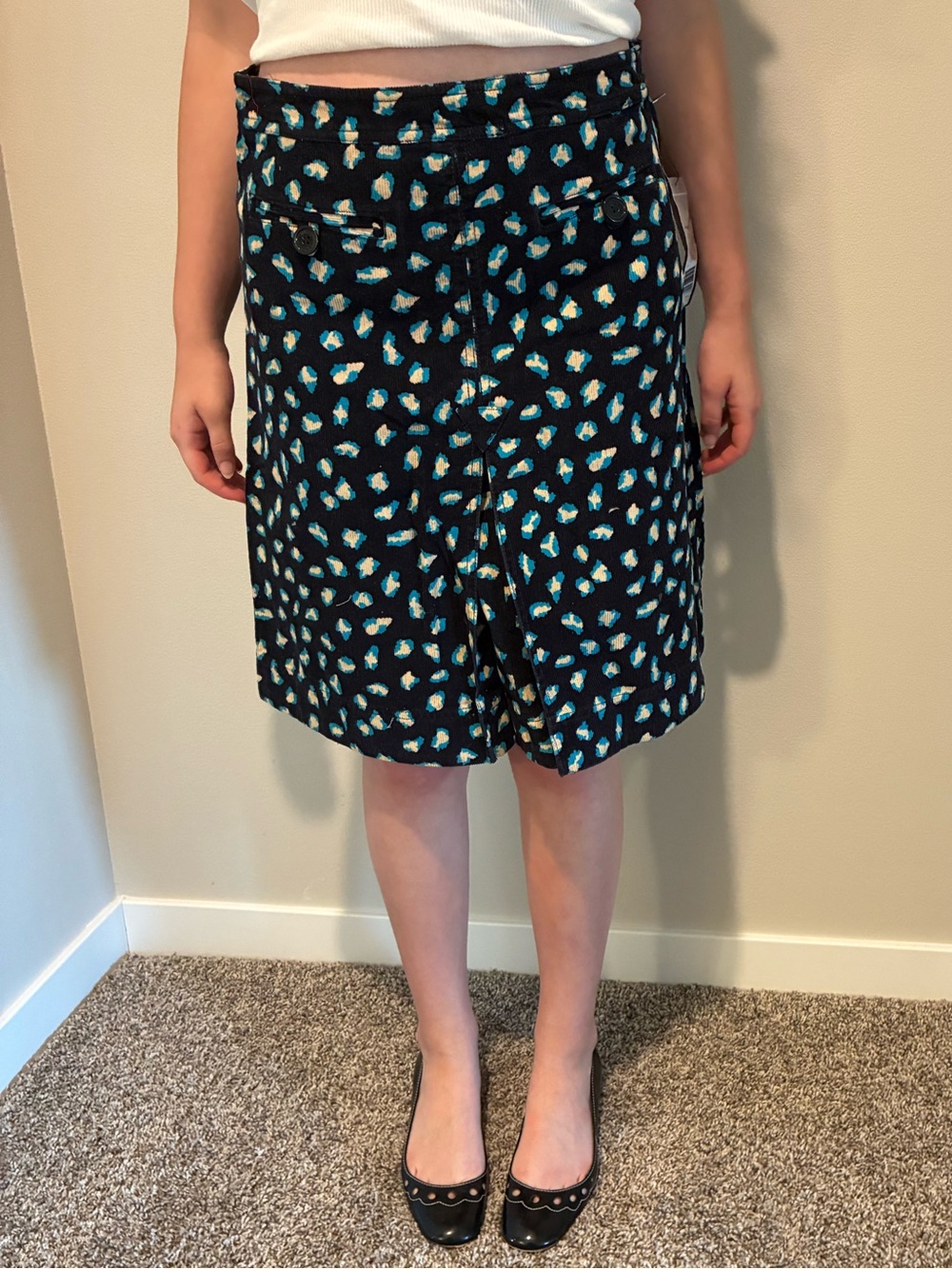 NWT Marc by Marc Jacobs corduroy cheetah print skirt